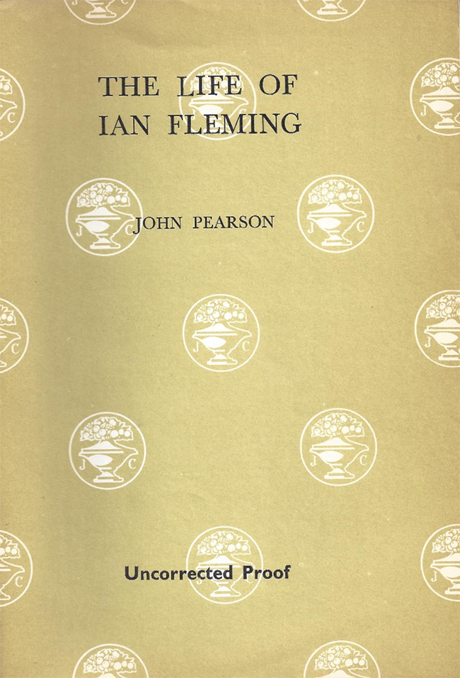 The Life of Ian Fleming uncorrected proof