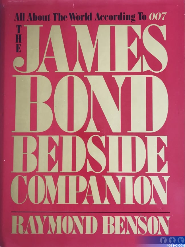 US cover art for Raymond Benson's 'James Bond Bedside Companion'