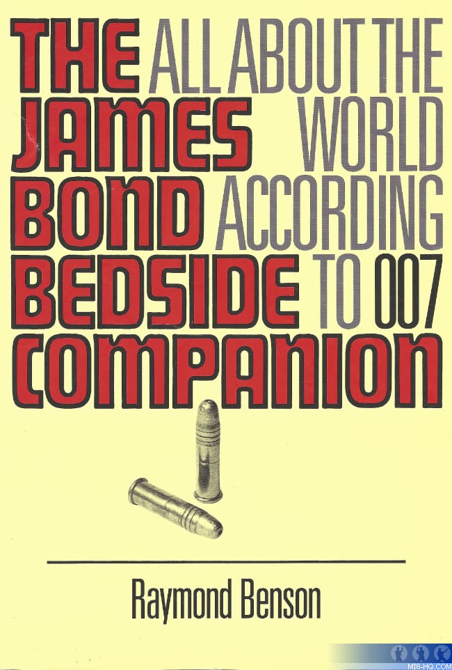 Concept cover for Raymond Benson's 'James Bond Bedside Companion (From the Raymond Benson Collection. All Rights Reserved.)