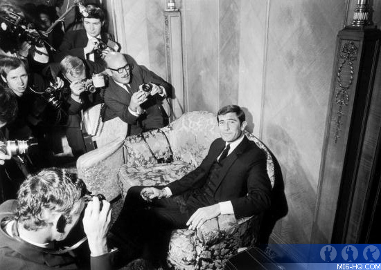 George Lazenby introduced as the new James Bond at the Dorchest Hotel on October 7th, 1968