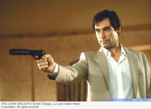 Timothy Dalton in The Living Daylights