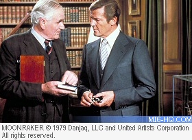 Roger Moore and Desmond Llewelyn